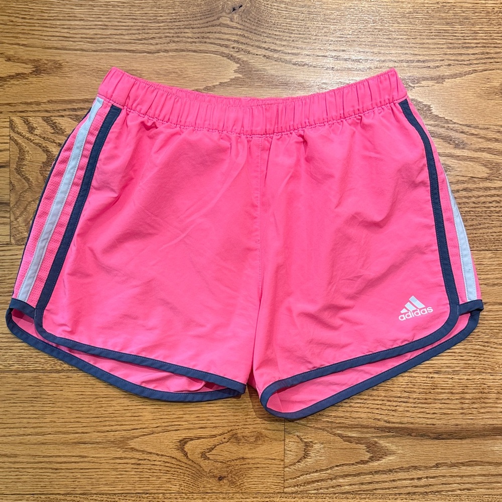 Adidas Women's Marathon 10 CLIMALITE Pink Athletic Shorts